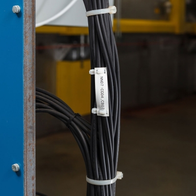 PTL-12-109 rigid cable tags polyethylene 76x19.1mm 100 roll BMP61/TLS2200 white