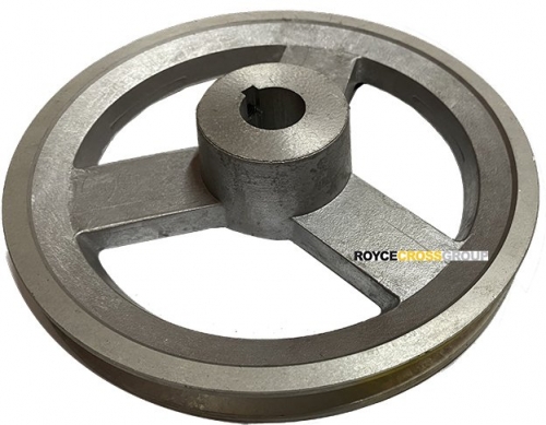 8" PCD 1B section alloy pulley - 1" bore