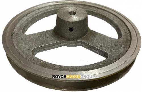 9" PCD 1B section alloy pulley - 1/2" bore