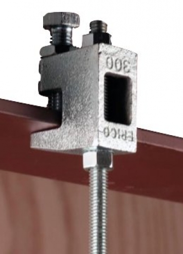 Cast iron/galvanised universal beam clamp  20mm flange 11mm hole 250kg - 100 pac