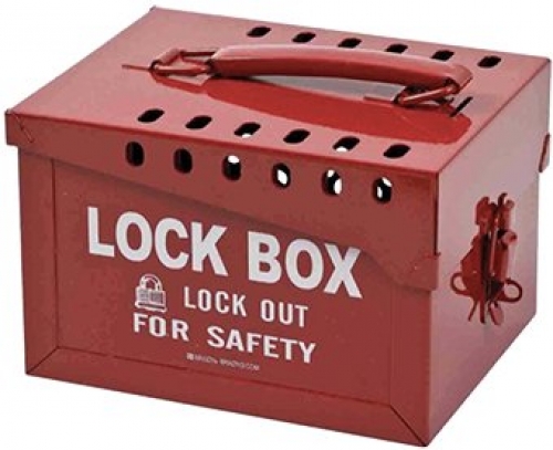 Extra large metal lock box for safety