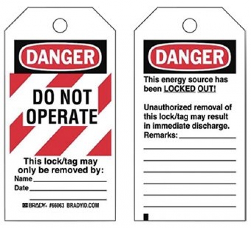 Do Not Operate lockout tags - 25 pack