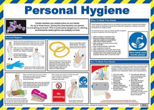 Personal hygiene 420x590mm laminated poster