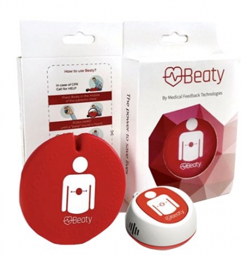 Beaty CPR feedback device