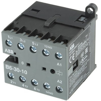 Contactor Mini 3 Phase 4kW 240v40-450Hz