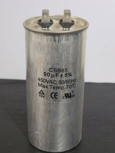 Run capacitor 90uF 450V Metal with terminals