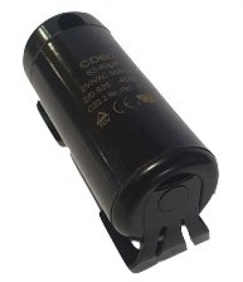 Start capacitor 63-80uF 250V - plastic (36x70) P1 with terminals