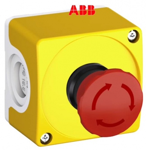 Emergency Stop Enclosure 40mm Tw Relay With 2 Normally Closed Comp