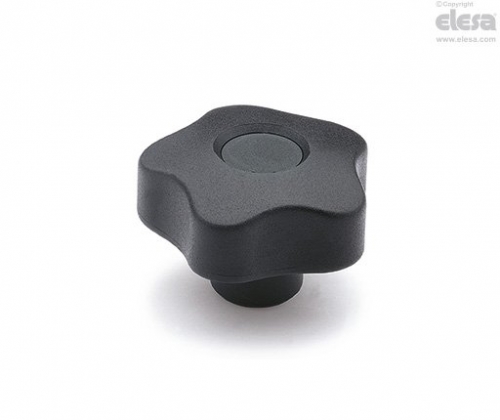 VCT Lobe Knob 40mm Diameter, Black Knob With Black Centre, M8x18mm Internal Thre