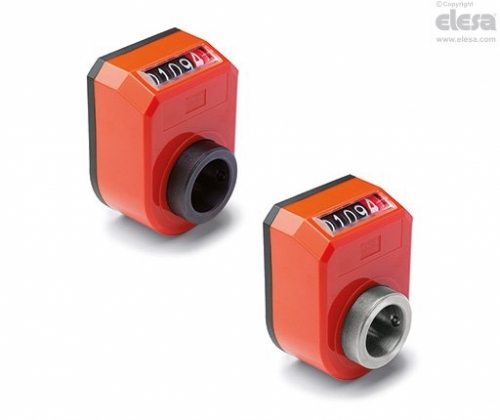 Direct Drive Digital Position Indicator Orange Inclined Upper Position With Cloc