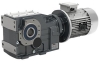 Transtecno Cast Iron Right Angle Bevel Gearbox ITB423 Ratio 122.57/1 40mm Hollow