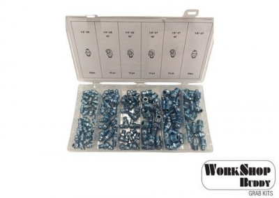 Grease Nipple Assortment Pack, Imperial 110 Pieces