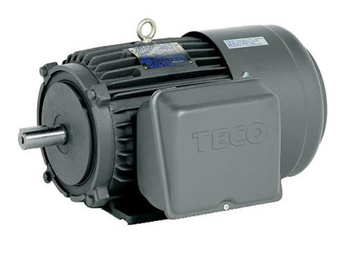 Teco Becy D132S 5.5 kW 4P B3 Foot Mount Single Phase 240/480V IP54 Electric Moto