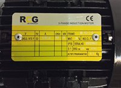 RCG alloy D63 0.09kW 6p TEFC F B3 foot mount 415/3/50 IP55 - 11mm shaft