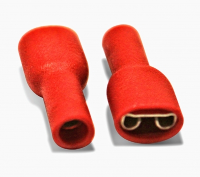 Red F/Insulated Female Quick Connect 6.3mm - 100 pack